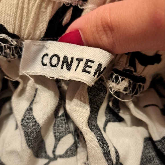 Contempo Size S White and Black Floral Maxi Skirt - Picture 5 of 8